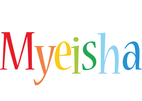 Myeisha birthday logo
