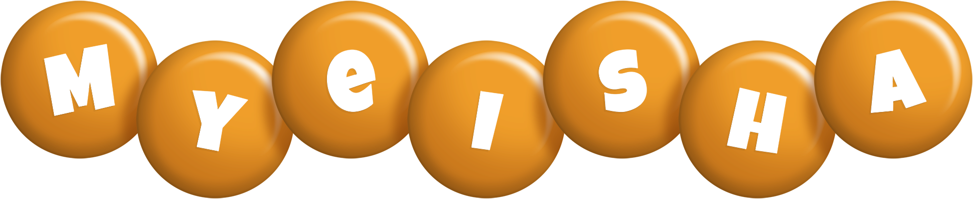 Myeisha candy-orange logo