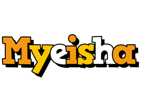 Myeisha cartoon logo