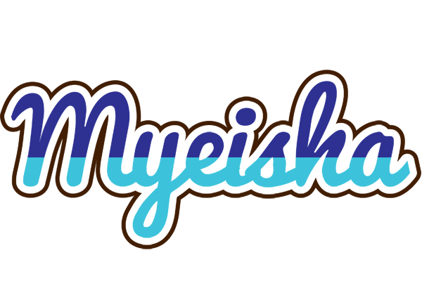 Myeisha raining logo