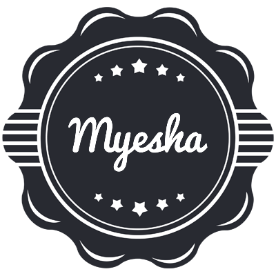 Myesha badge logo