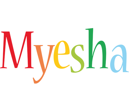 Myesha birthday logo