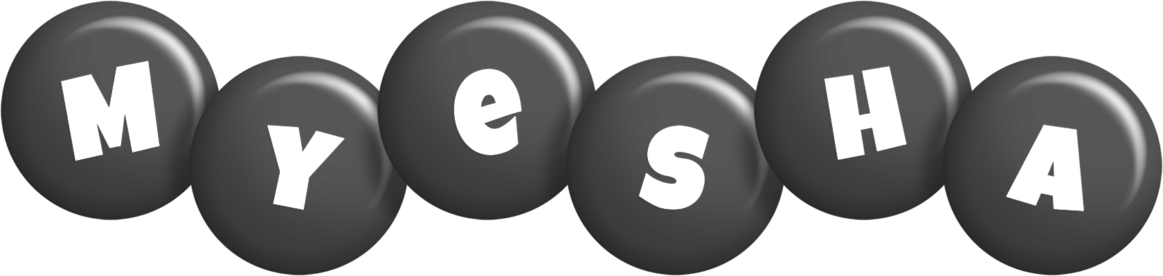 Myesha candy-black logo