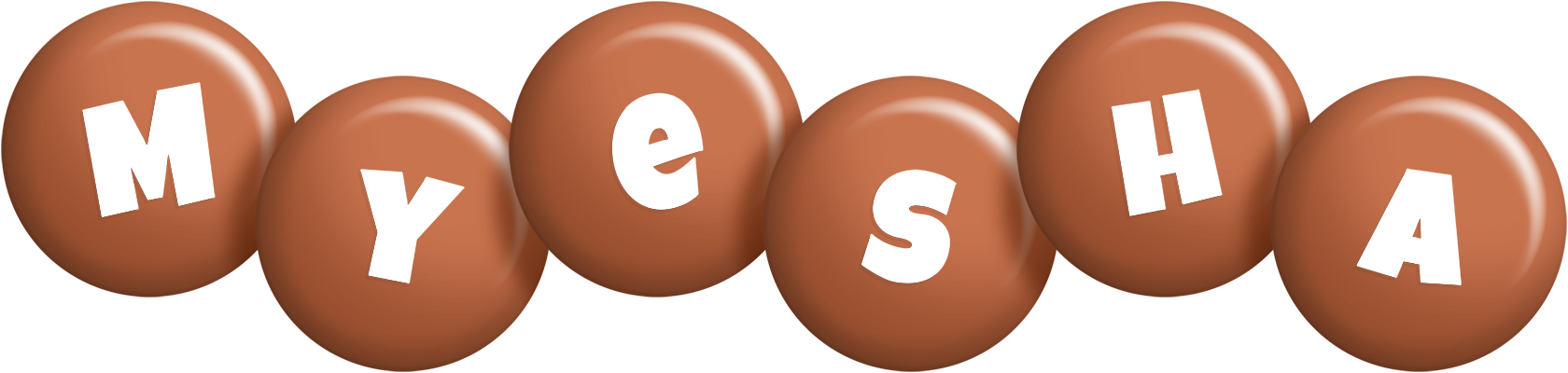 Myesha candy-brown logo