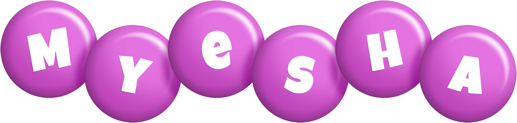 Myesha candy-purple logo