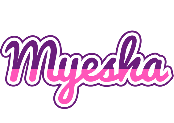 Myesha cheerful logo