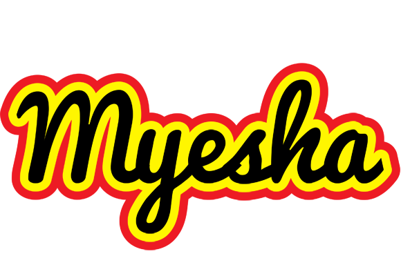 Myesha flaming logo