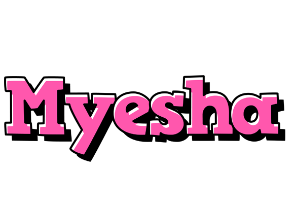 Myesha girlish logo