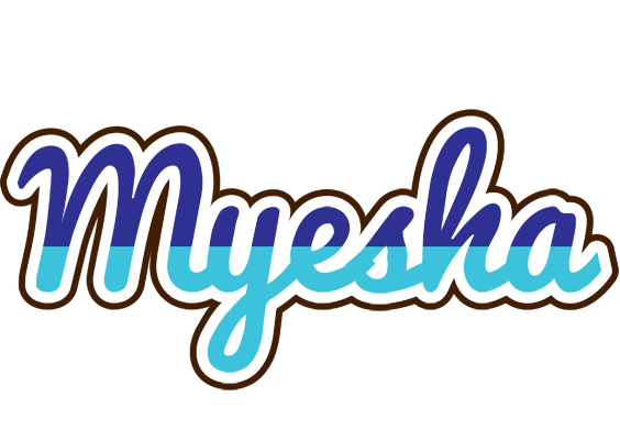 Myesha raining logo