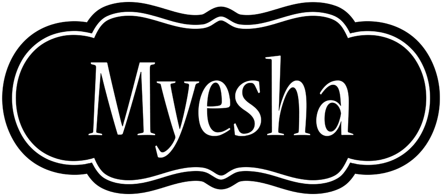 Myesha welcome logo