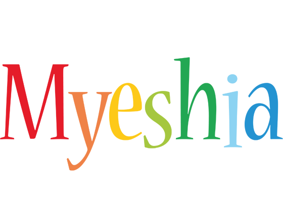 Myeshia birthday logo