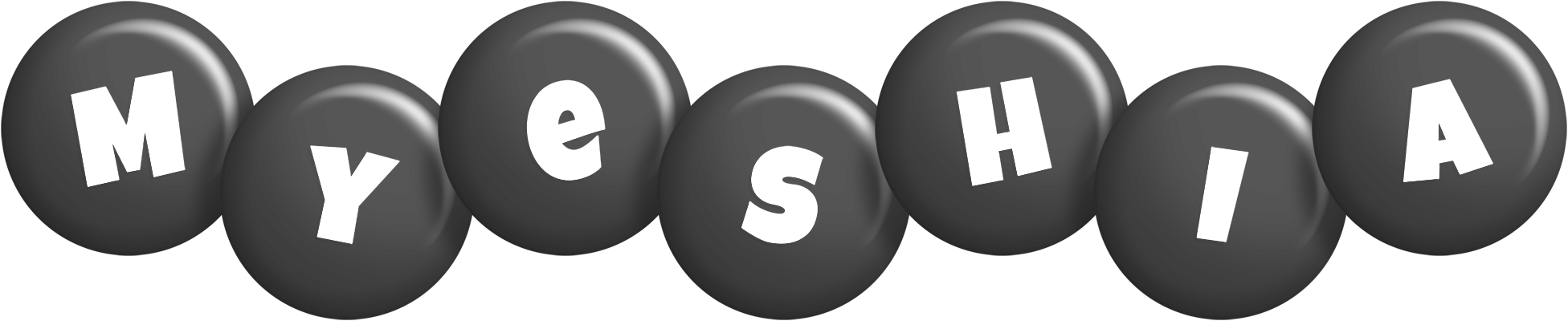 Myeshia candy-black logo