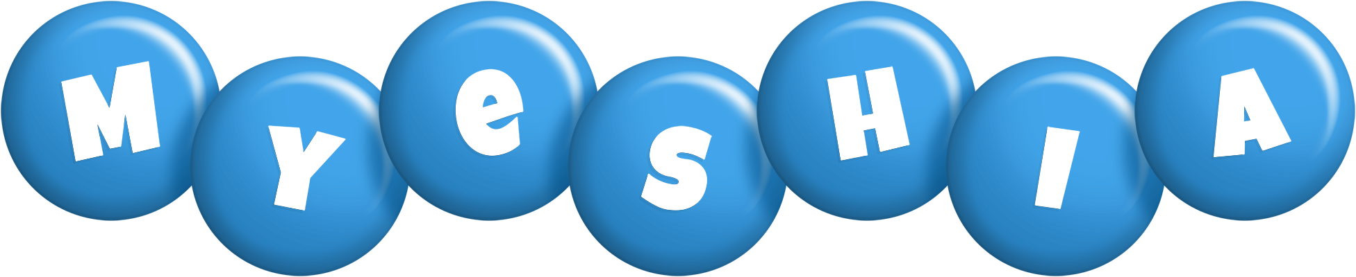 Myeshia candy-blue logo