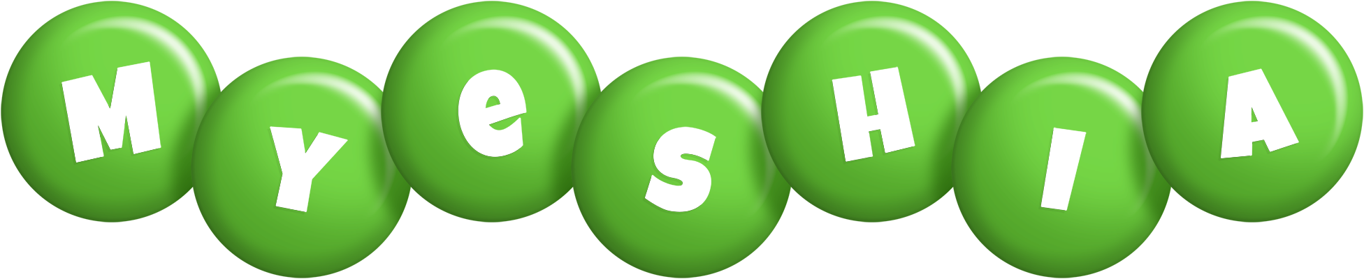 Myeshia candy-green logo