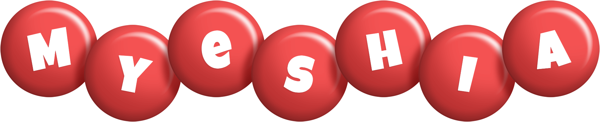 Myeshia candy-red logo