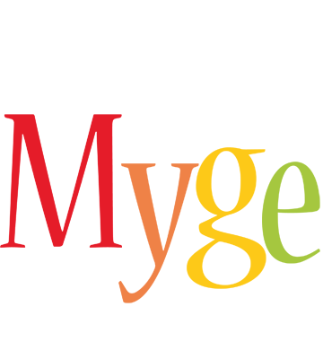 Myge birthday logo