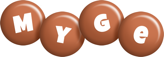 Myge candy-brown logo