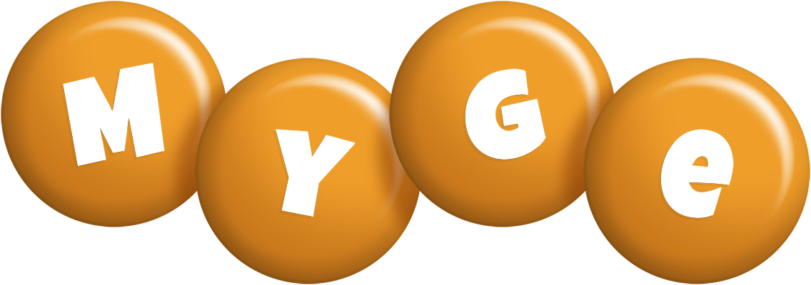 Myge candy-orange logo