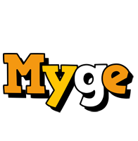 Myge cartoon logo