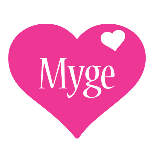 Myge love-heart logo