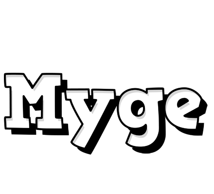 Myge snowing logo