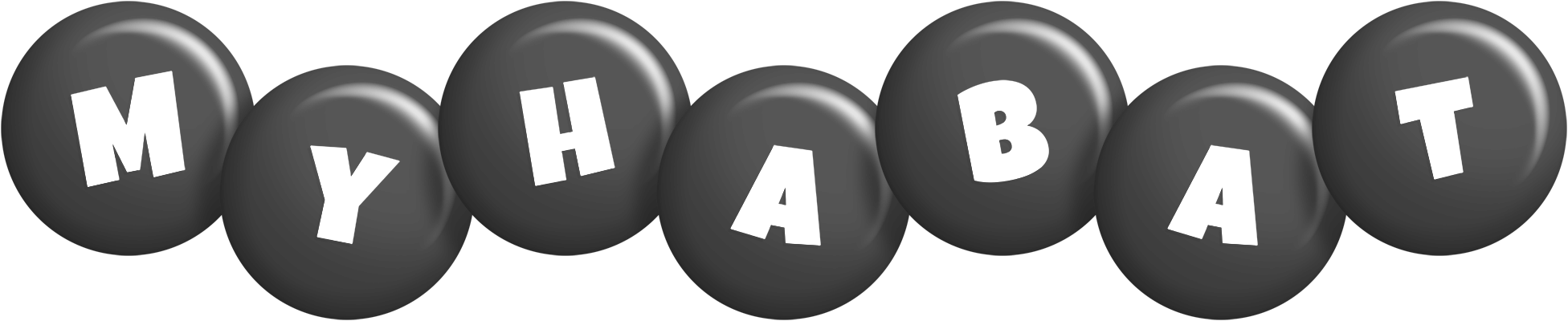 Myhabat candy-black logo