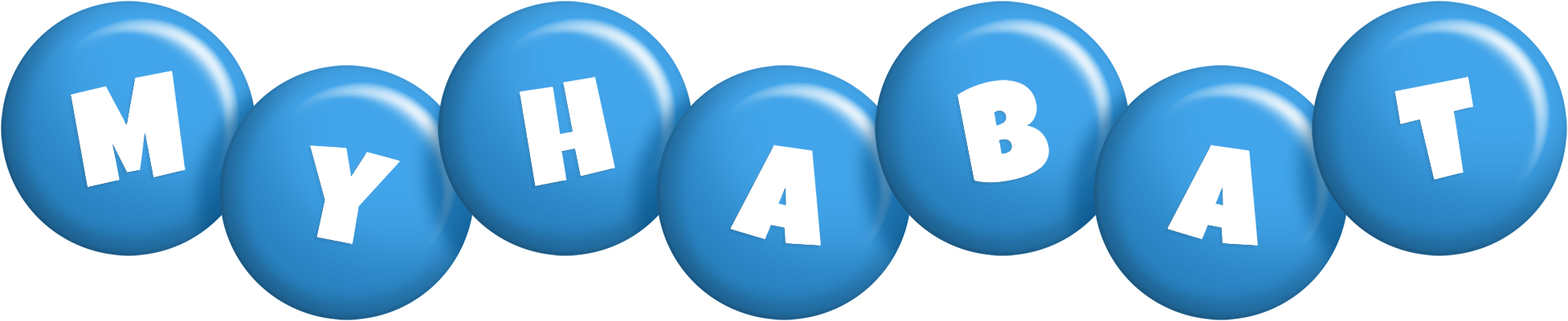 Myhabat candy-blue logo