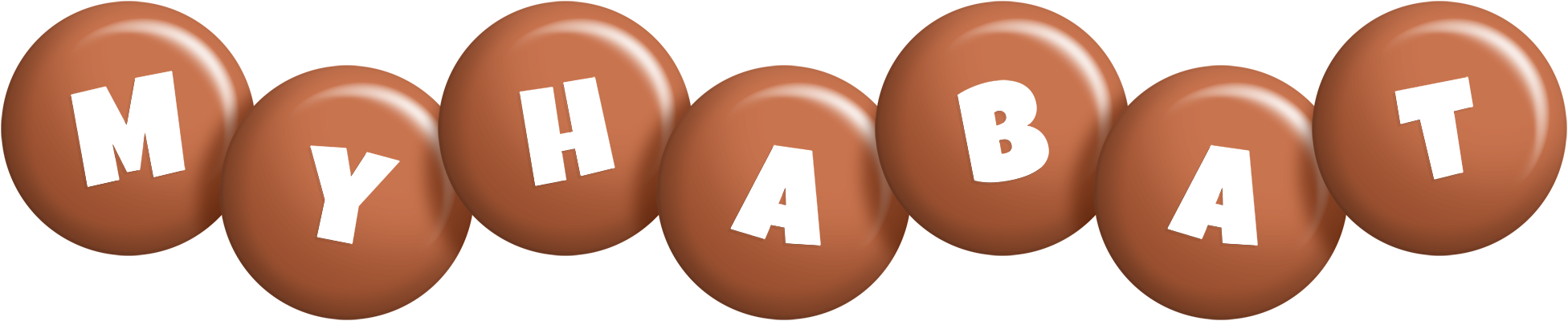 Myhabat candy-brown logo