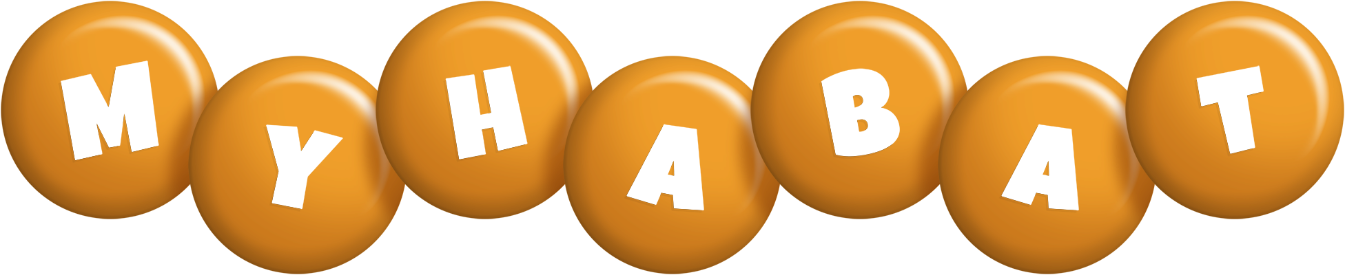 Myhabat candy-orange logo