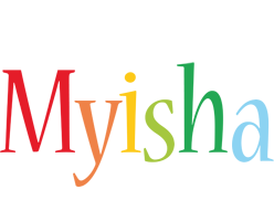 Myisha birthday logo