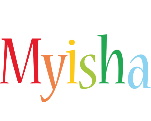 Myisha birthday logo