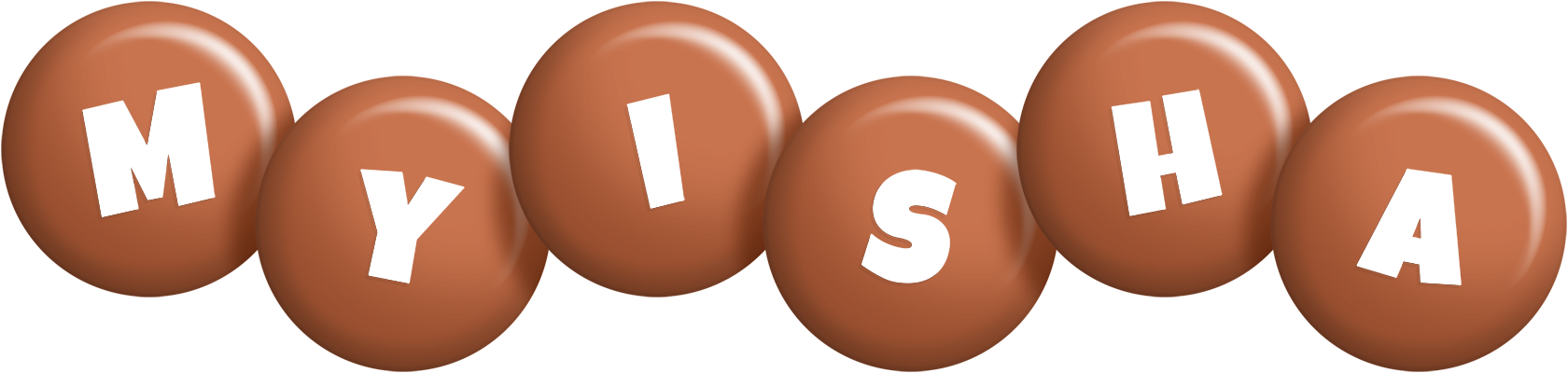 Myisha candy-brown logo