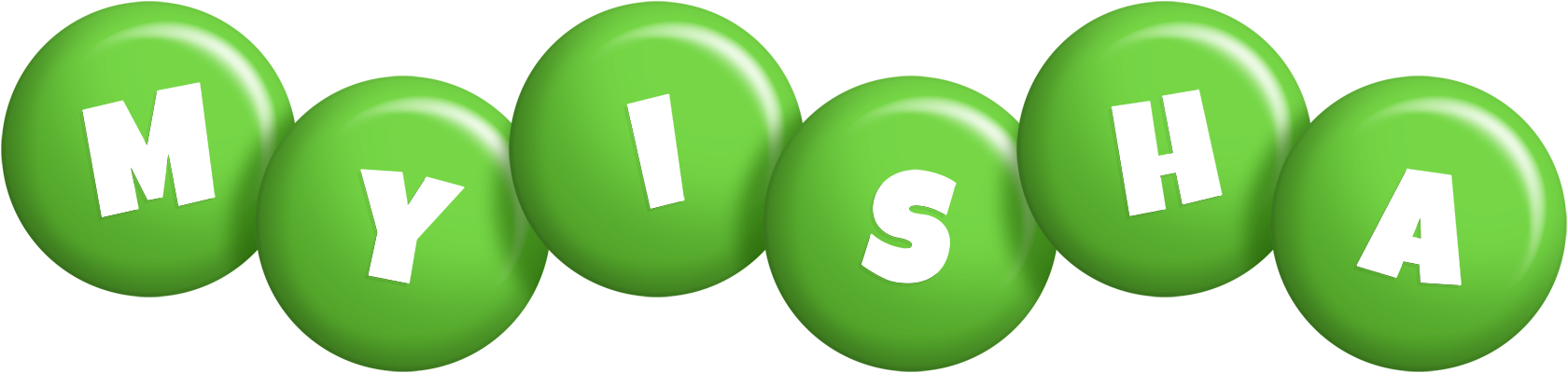 Myisha candy-green logo
