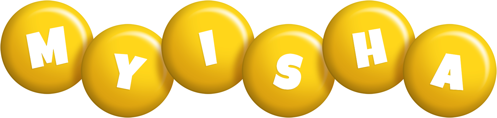 Myisha candy-yellow logo
