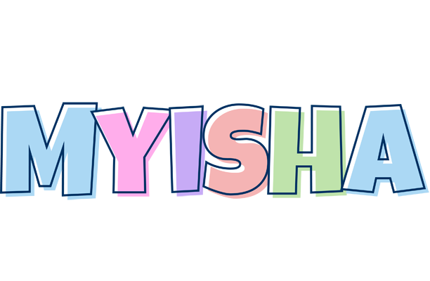 Myisha pastel logo