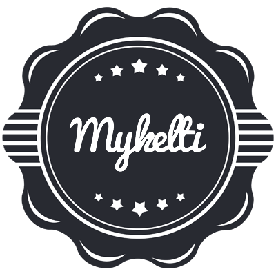 Mykelti badge logo