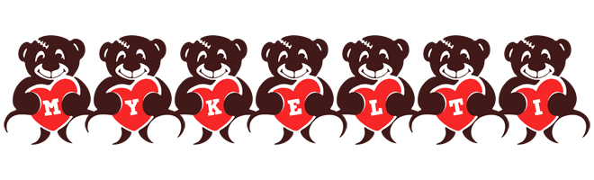 Mykelti bear logo