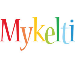 Mykelti birthday logo