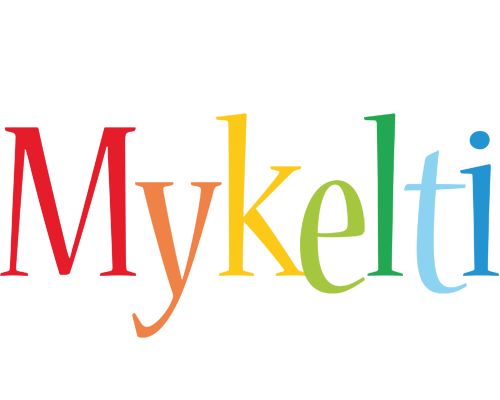 Mykelti birthday logo