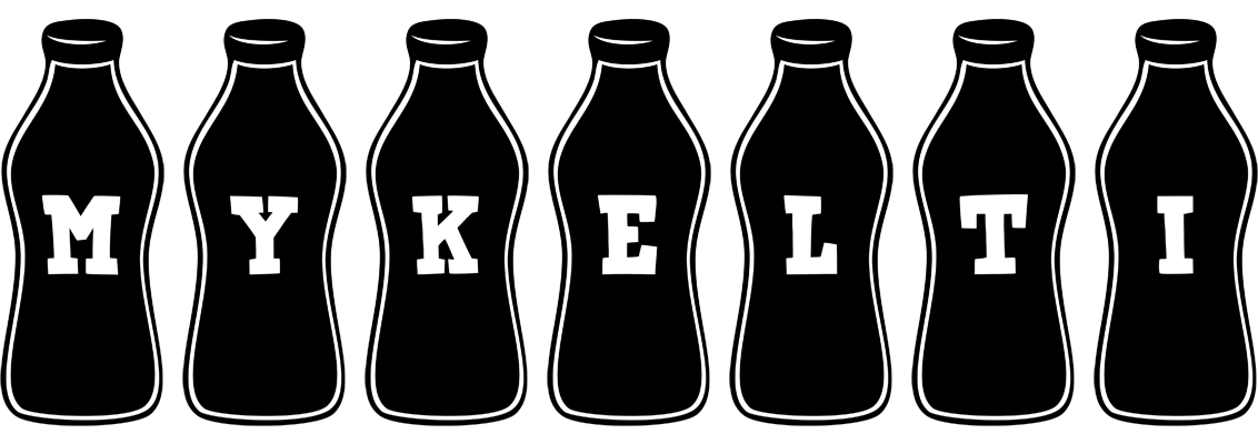 Mykelti bottle logo