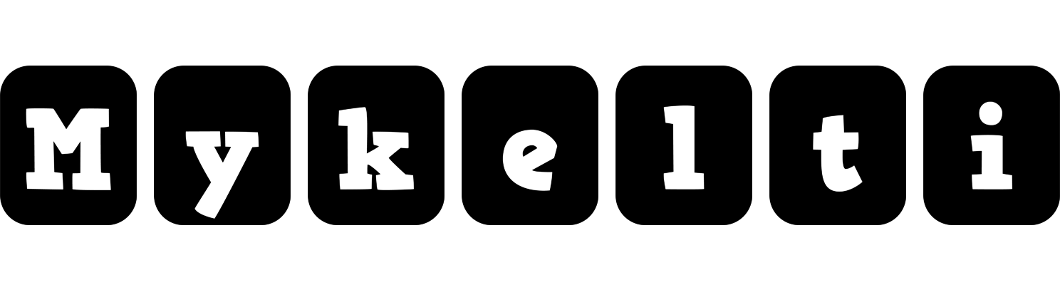Mykelti box logo