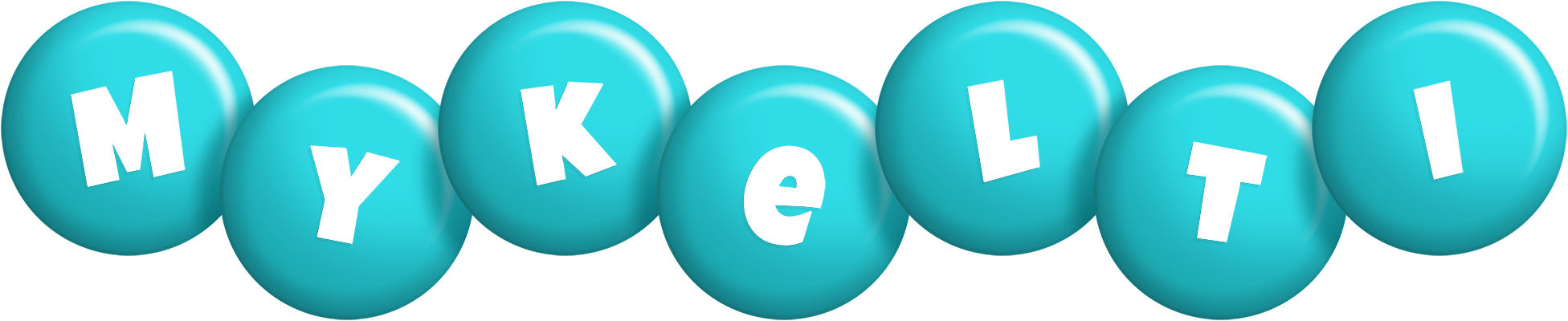 Mykelti candy-azur logo