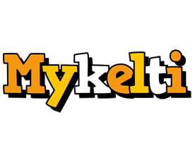 Mykelti cartoon logo