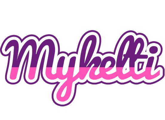 Mykelti cheerful logo