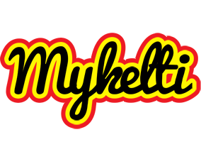 Mykelti flaming logo