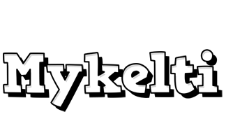 Mykelti snowing logo