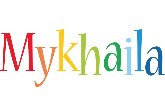 Mykhaila birthday logo