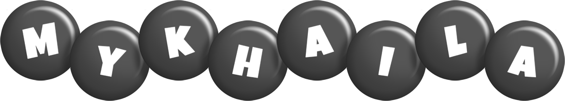 Mykhaila candy-black logo