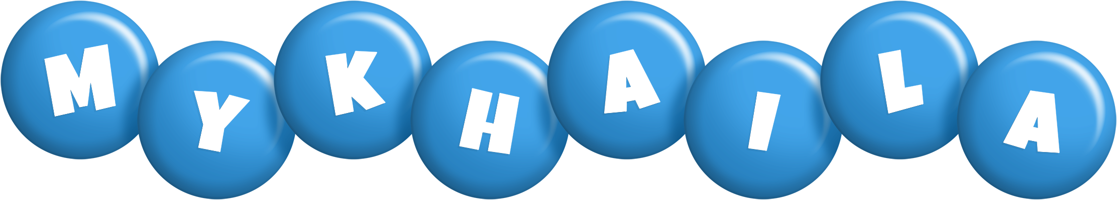 Mykhaila candy-blue logo