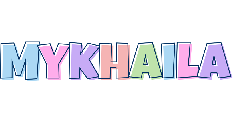 Mykhaila pastel logo